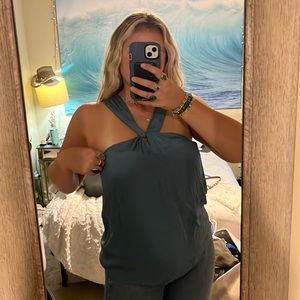 Silky Blue Tank